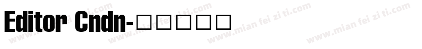 Editor Cndn字体转换